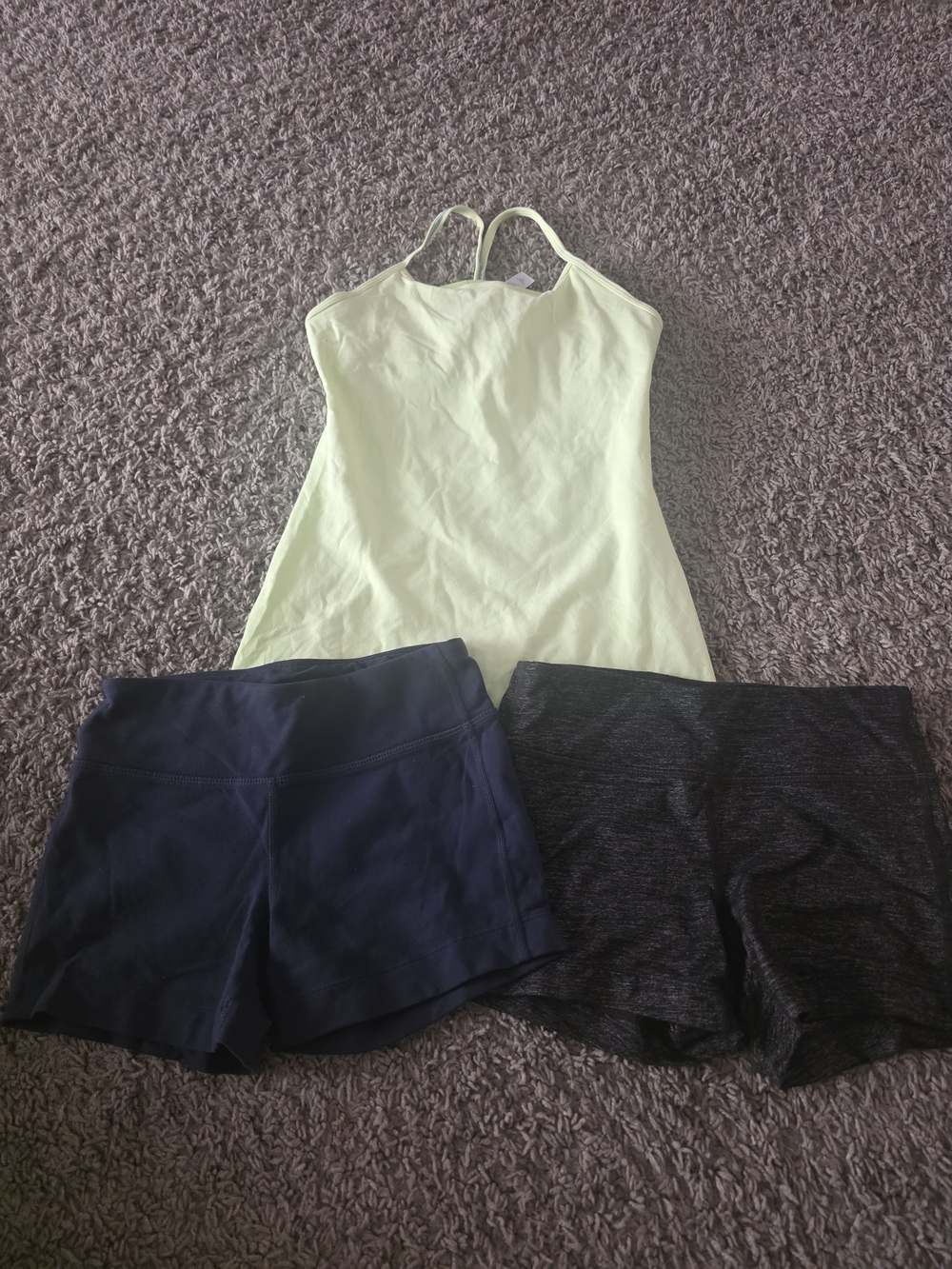 Athleta Women’s Navy and Charcoal Athletic Shorts Duo